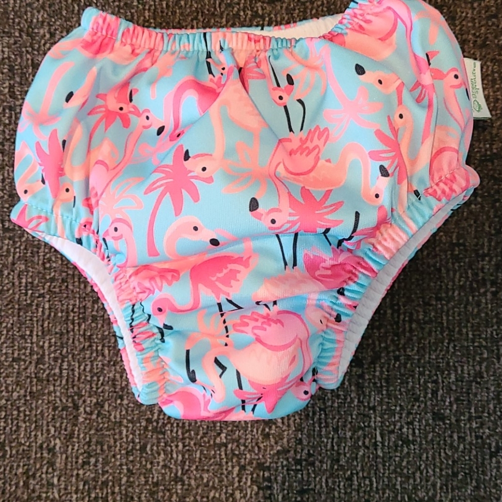 Baby girl swim lot